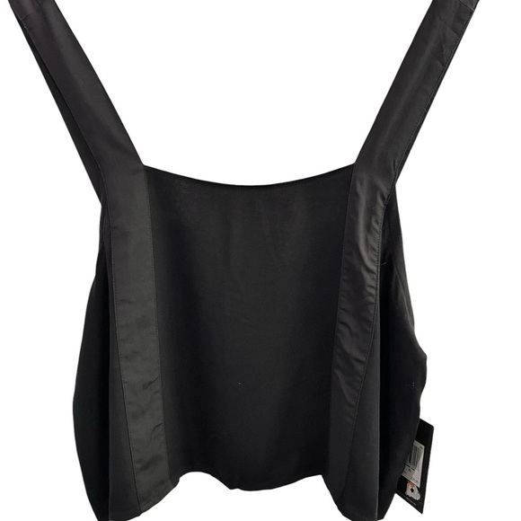 Hurley Women's Size XL Black Tuxedo Strap Crop Top, Skatergirl, Goth, Punkrock - Picture 1 of 8